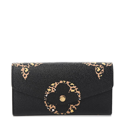 Louis Vuitton Monogram Giant Jungle Sarah Wallet Black 1 of 7