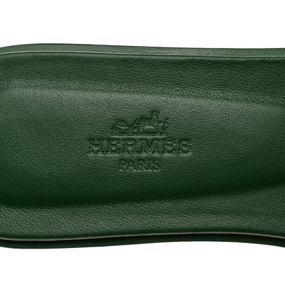Hermes Epsom Oran Sandals 36.5 Vert Cactus 7 of 9