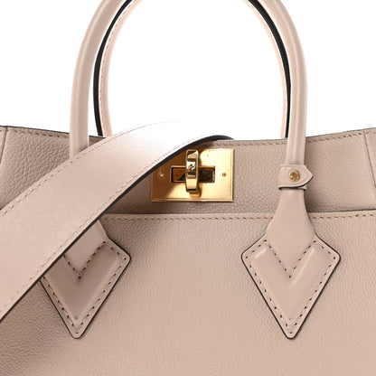 Louis Vuitton Calfskin Monogram On My Side PM Greige 7 of 9