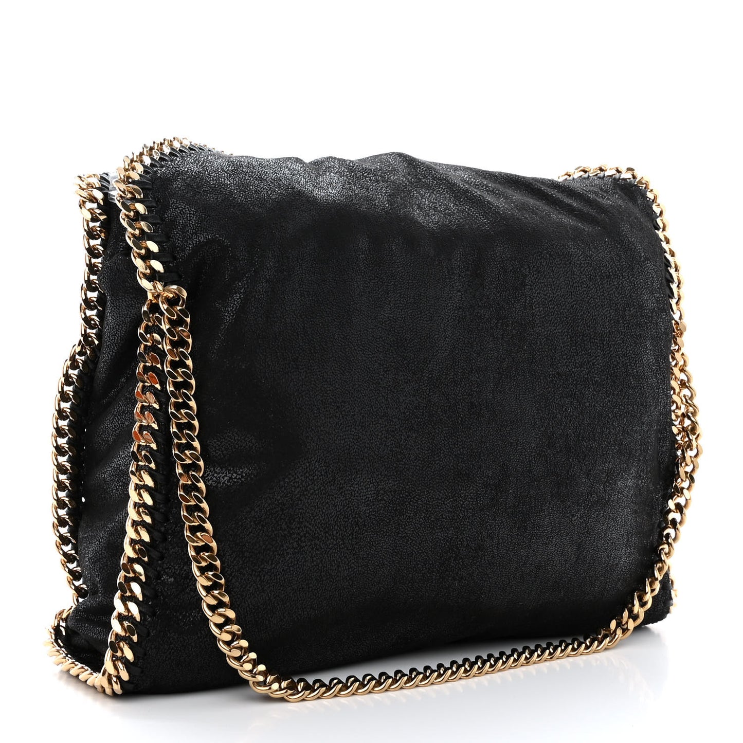 Shaggy Deer Falabella Fold Over Tote Black