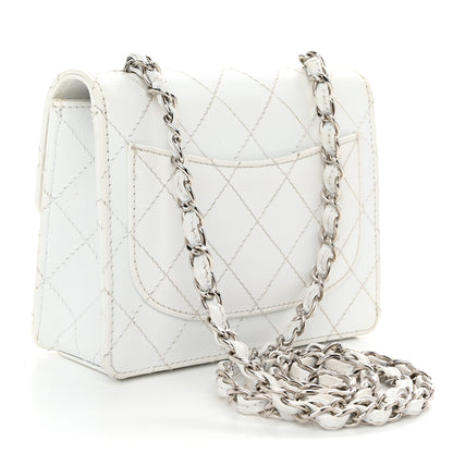 Chanel Caviar Quilted Mini Square Flap White 3 of 13