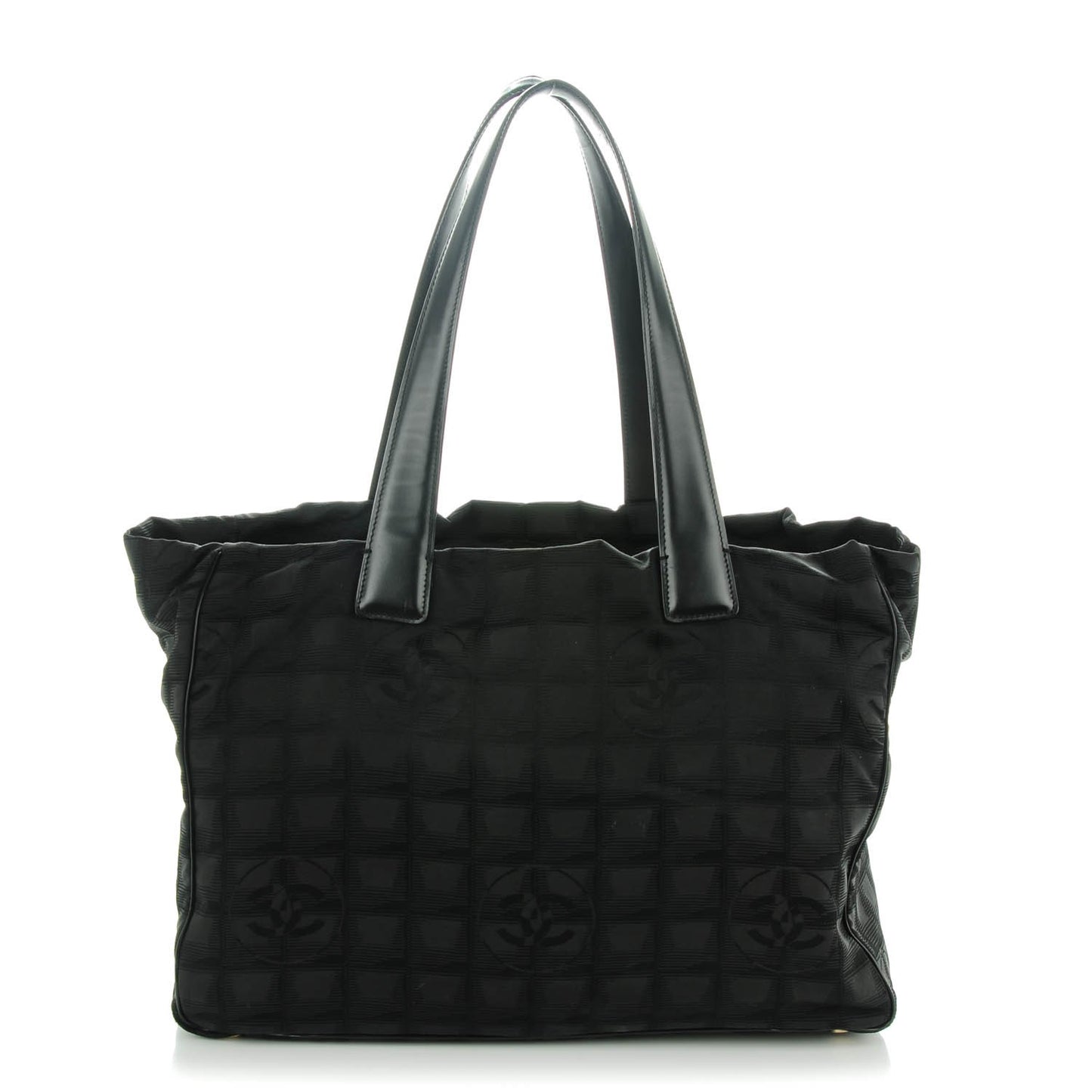 Nylon Medium Travel Tote Black