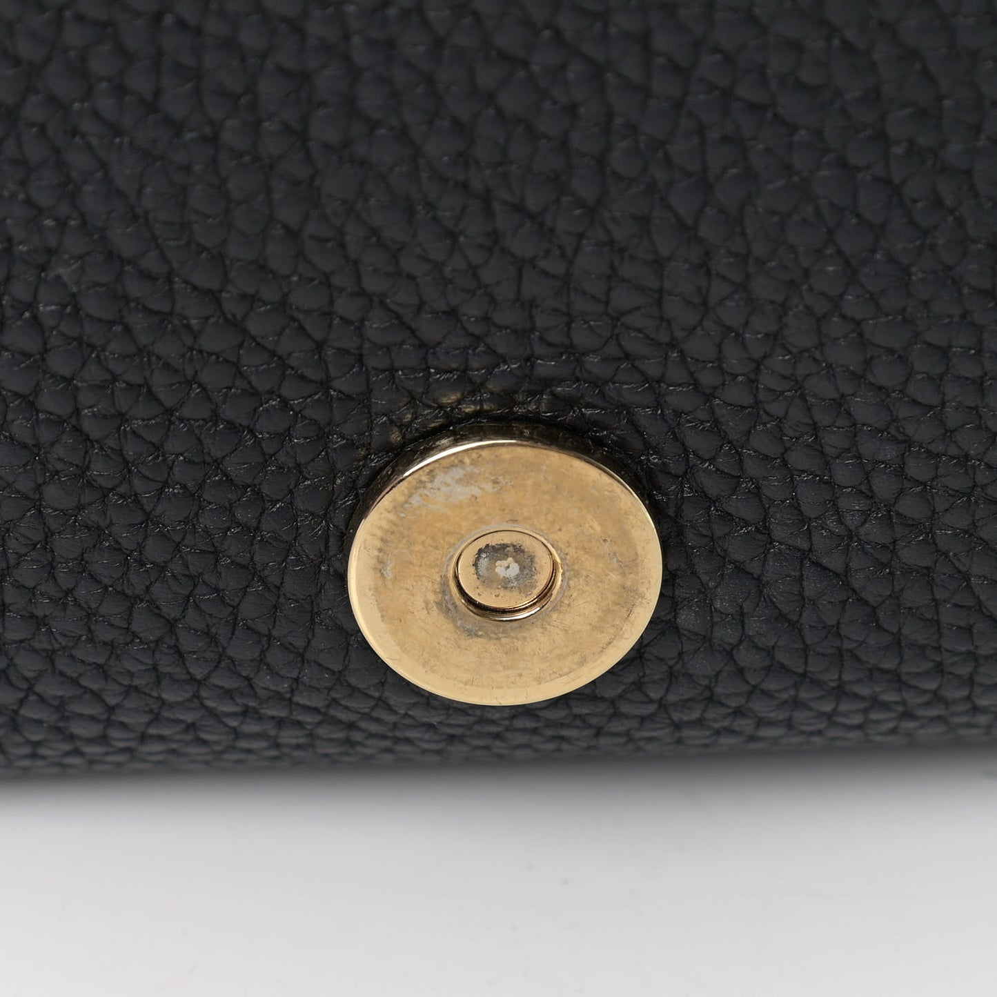 Pebbled Calfskin Medium Soho Flap Crossbody Black