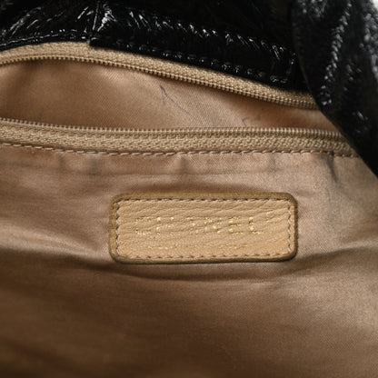 Chanel Vinyl XL Rock and Chain Flap Black 6 of 12