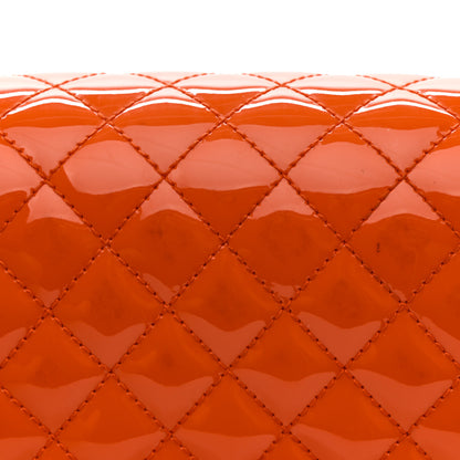 Chanel Patent Calfskin Quilted Small Plexiglass Boy Flap Orange 12 of 13