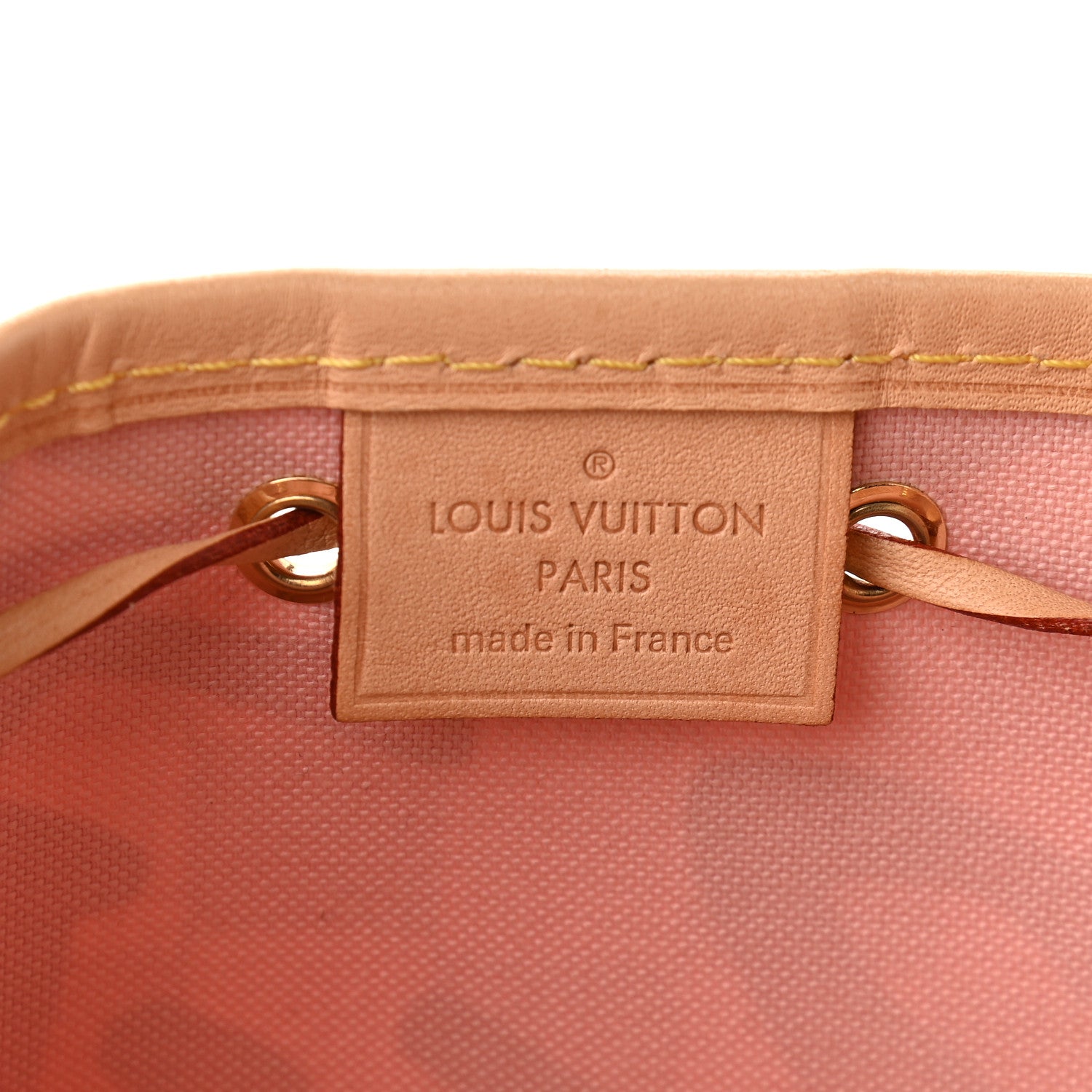 Louis Vuitton Damier Azur Tahitienne Nano Noe Rose Ballerine 6 of 9