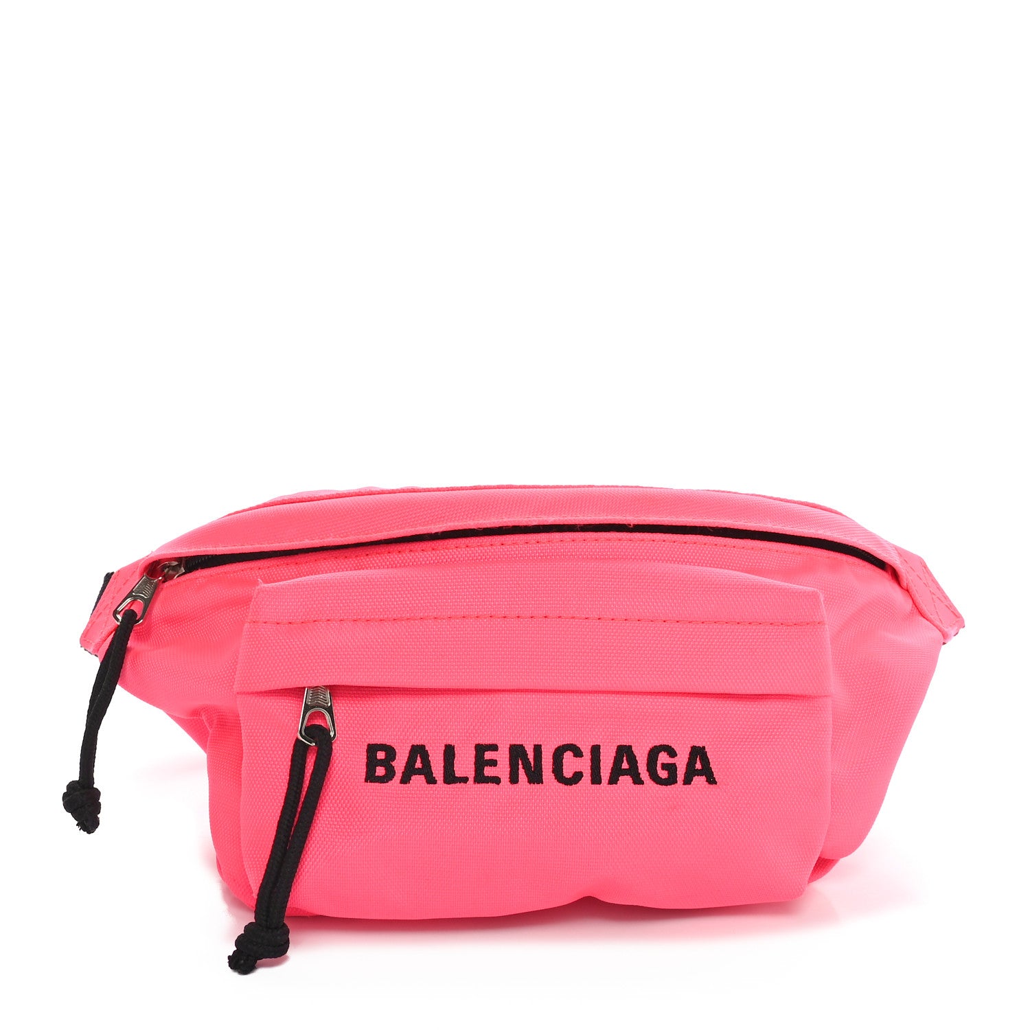 Balenciaga Textured Sport Nylon Logo Wheel Belt Bag Acid Pink 1 of 9