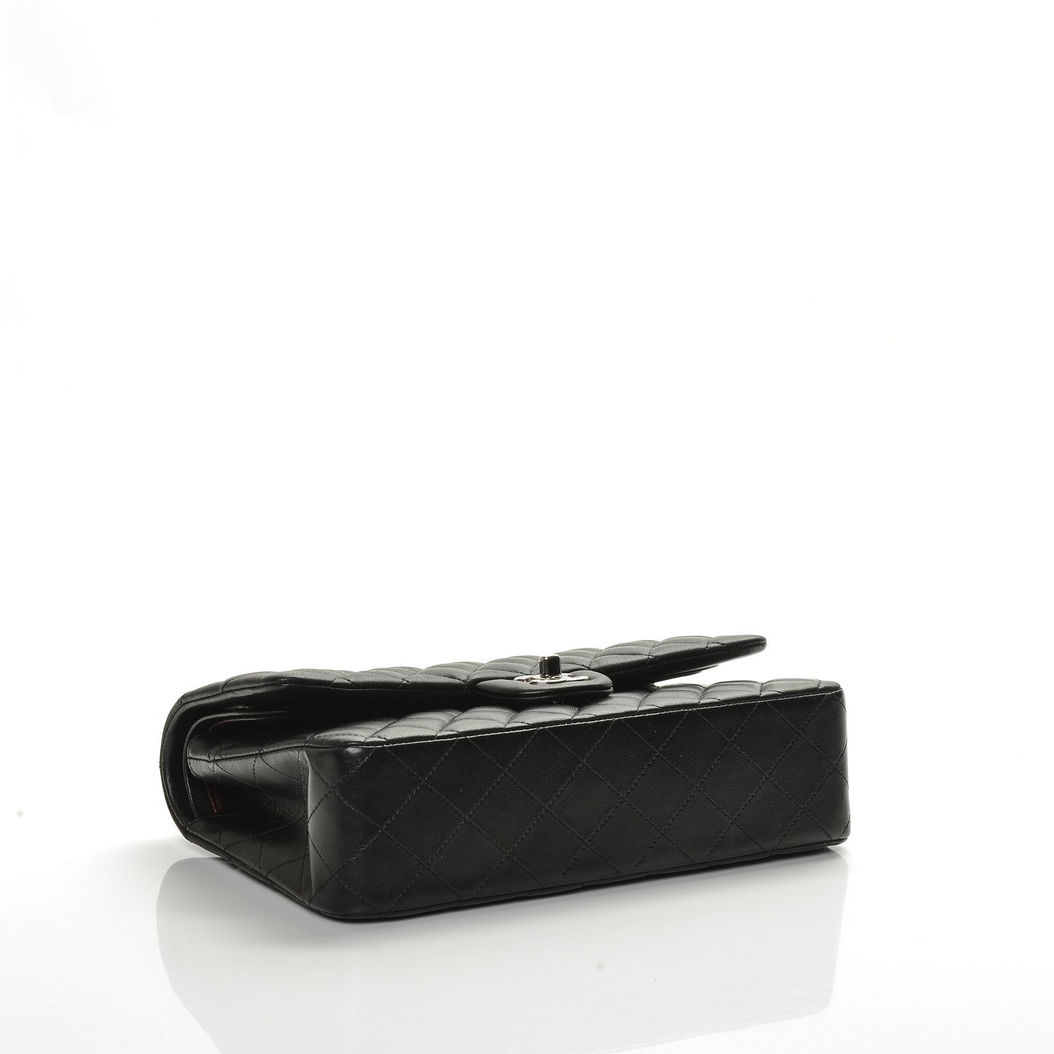 Chanel Lambskin Quilted Medium Double Flap Black 4 of 7