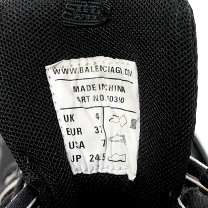Balenciaga Mesh Nubuck Effect Fabric Glow in the Dark Womens Track Sneakers 37 Black Glow 9 of 9