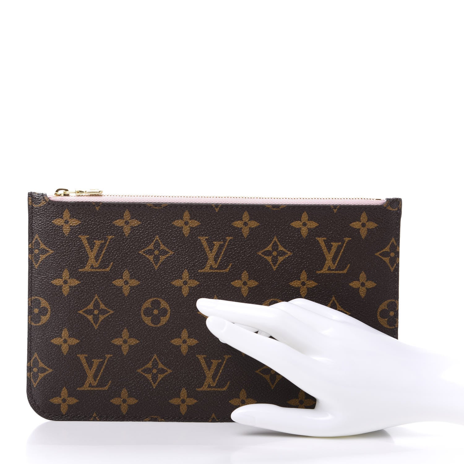 Louis Vuitton Monogram Neverfull MM GM Pochette Rose Ballerine 2 of 7