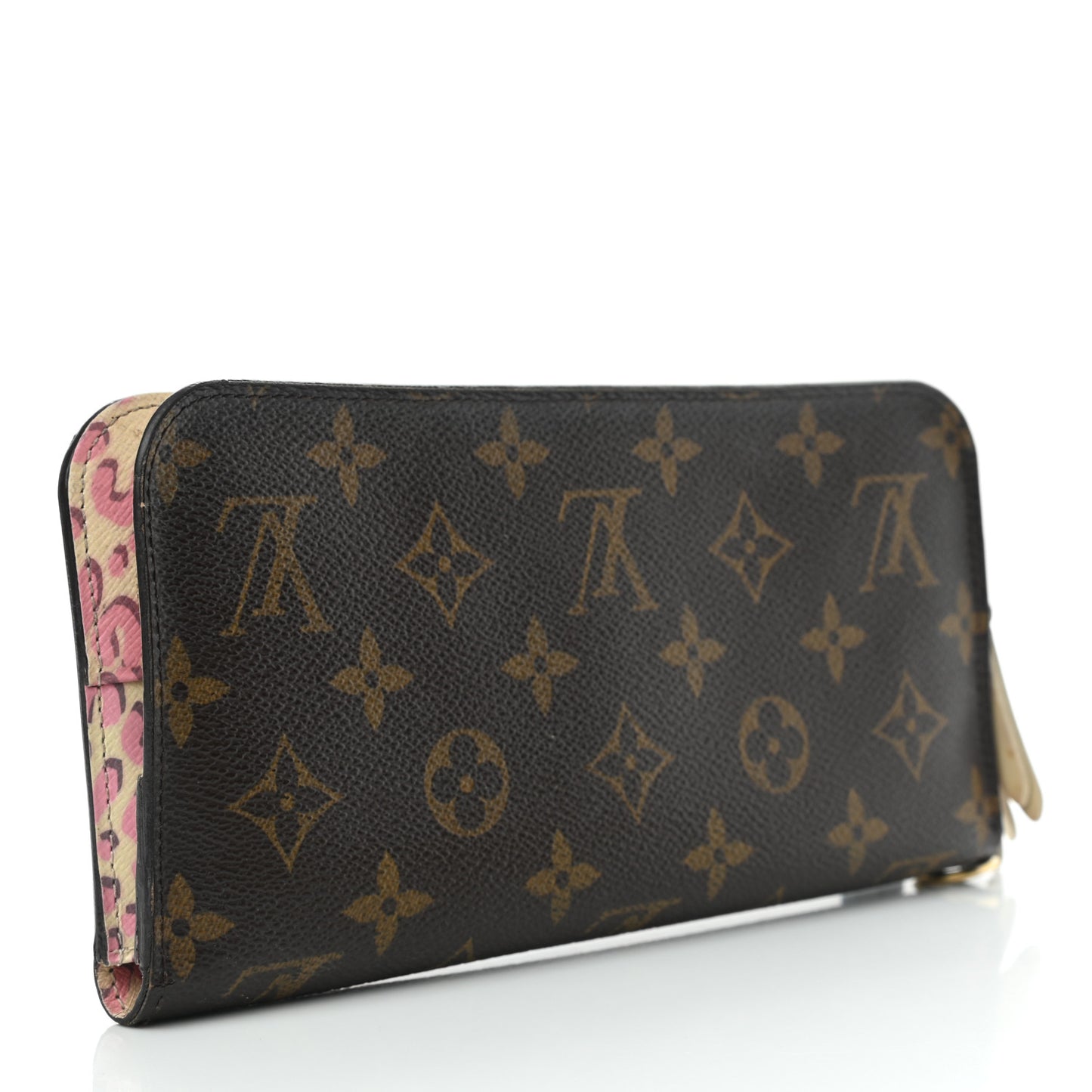 Monogram Leopard Insolite Wallet Blanc Corail