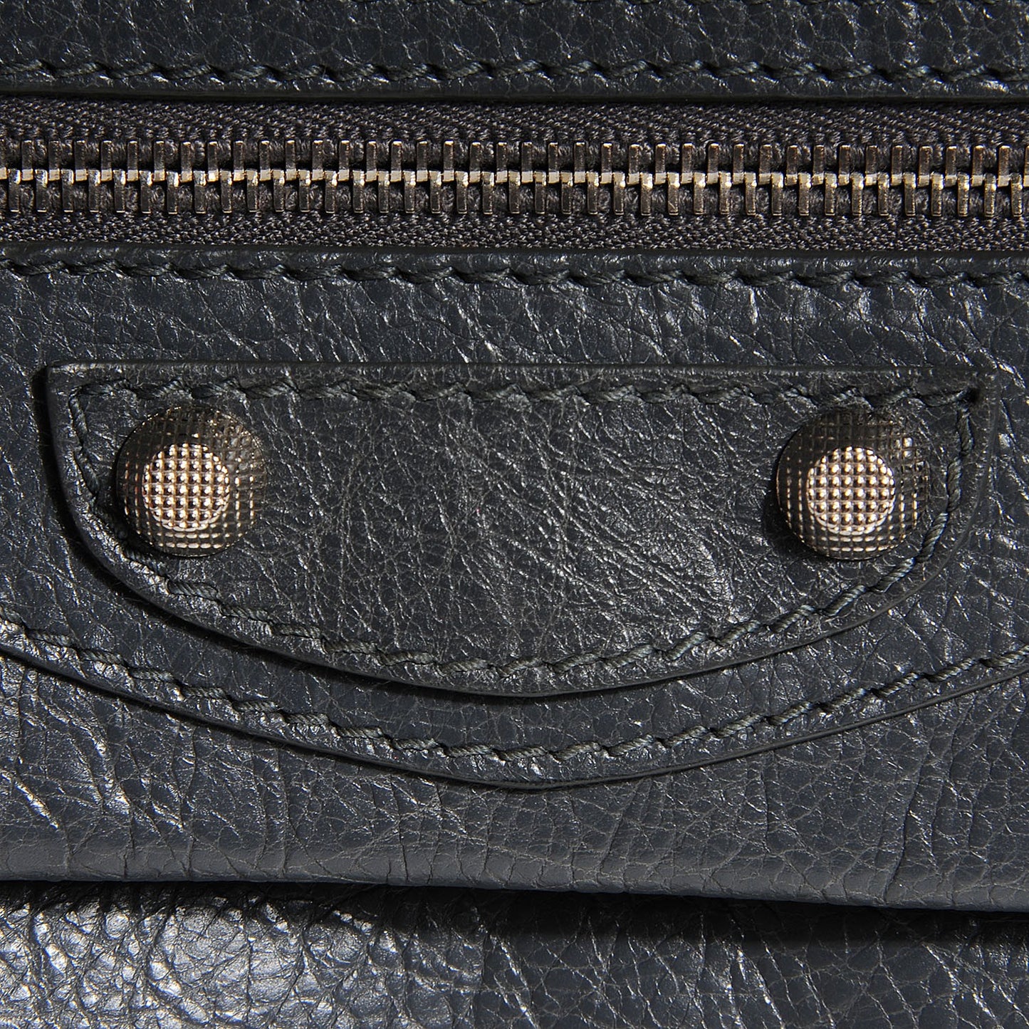 Agneau Giant 12 Silver Hardware Envelope Clutch Gris Tarmac