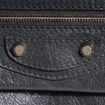 Balenciaga Agneau Giant 12 Silver Hardware Envelope Clutch Gris Tarmac 9 of 10