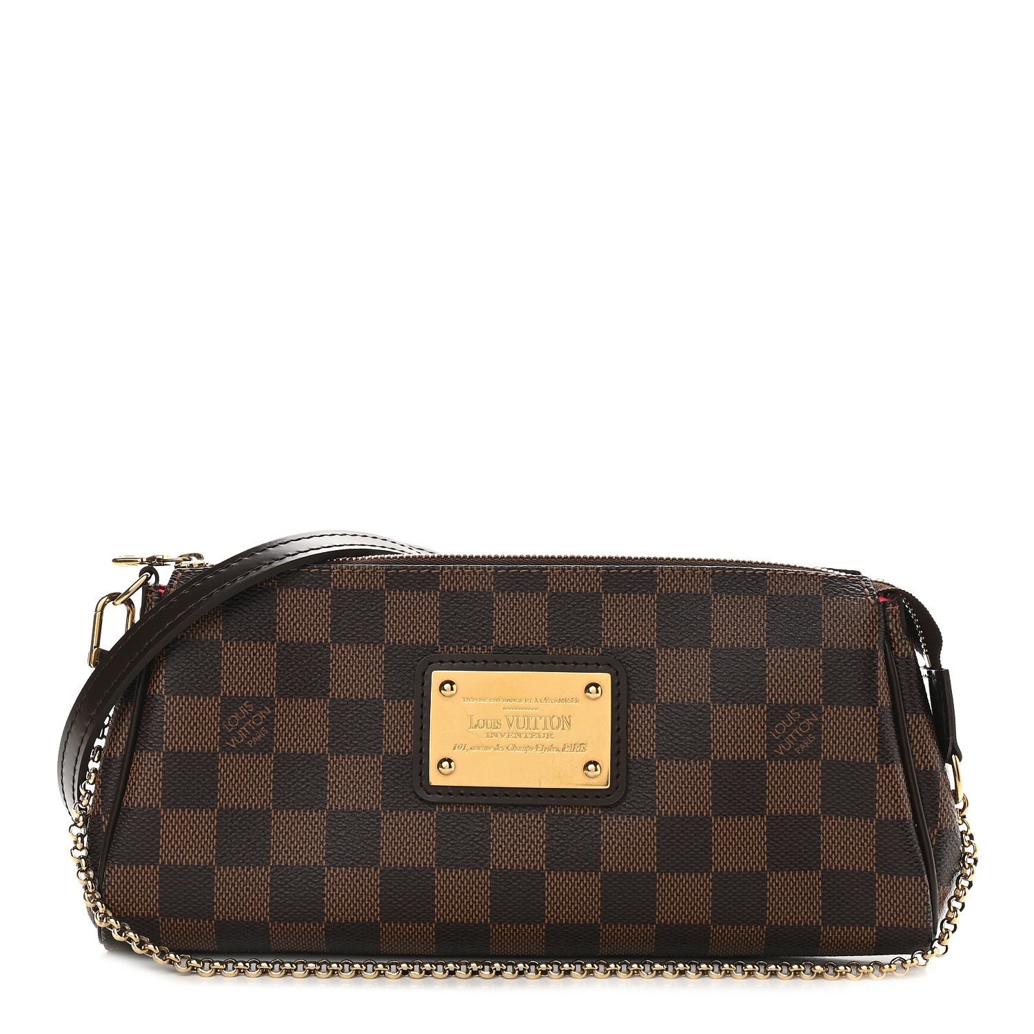 Louis Vuitton Damier Ebene Eva Clutch 1 of 11
