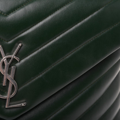 Saint Laurent Calfskin Y Quilted Monogram Medium Loulou Chain Satchel Olive 18 of 20