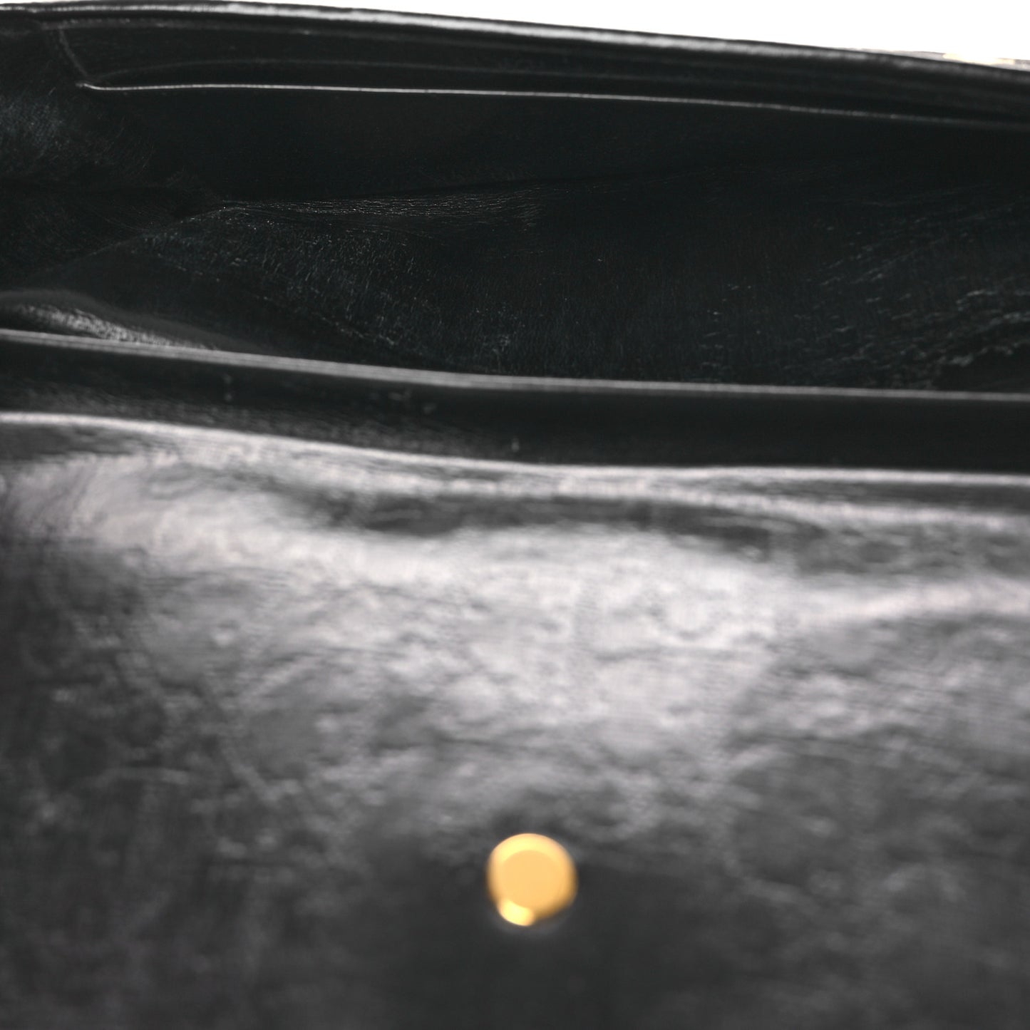 Monogram Flap Clutch Beige Black