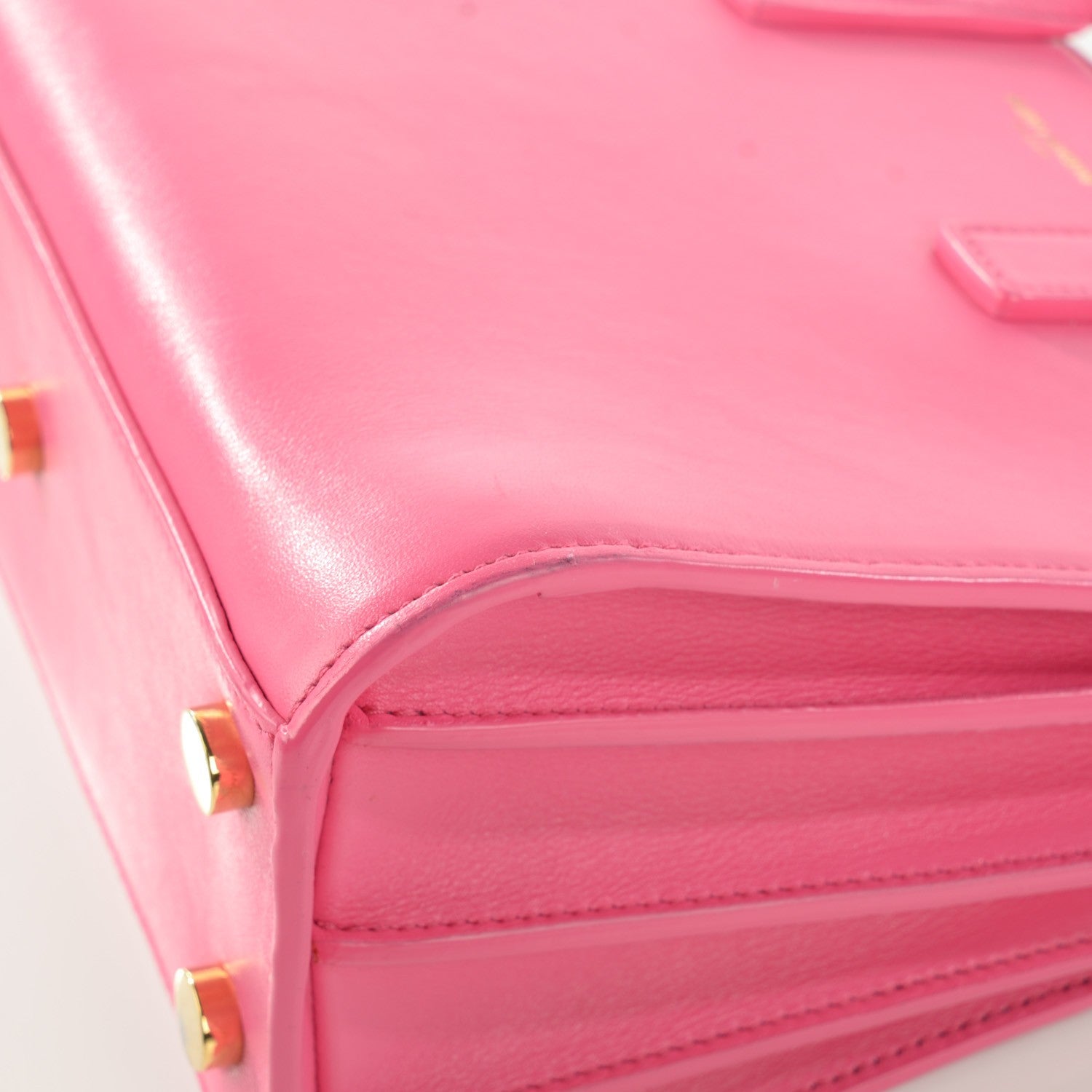 Saint Laurent Calfskin Nano Sac De Jour Lipstick Fuchsia 12 of 12