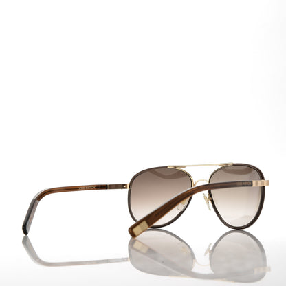Louis Vuitton Attraction Pilot Sunglasses Z0706U Brown 4 of 10