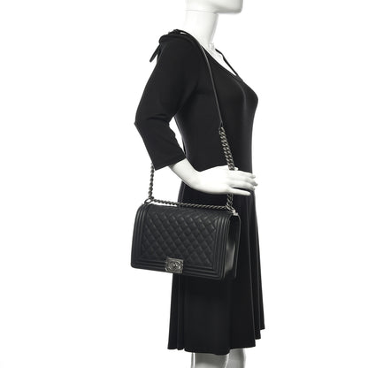 Chanel Caviar Quilted New Medium Boy Flap Black 2 of 10