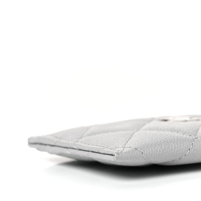 Chanel Caviar Quilted Card Holder Grey 9 of 11