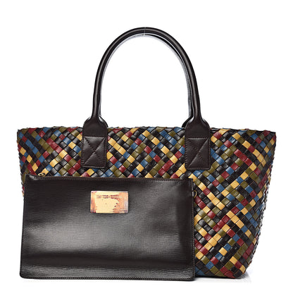 Bottega Veneta Shiny Goatskin Intrecciato Mini Cabat Multicolor 1 of 13