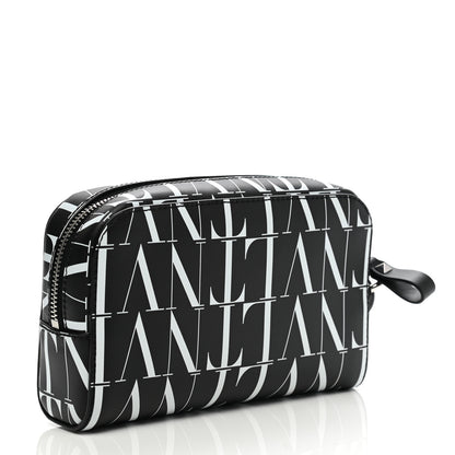 Valentino Garavani Calfskin VLTN Times Wash Bag Black White 3 of 6