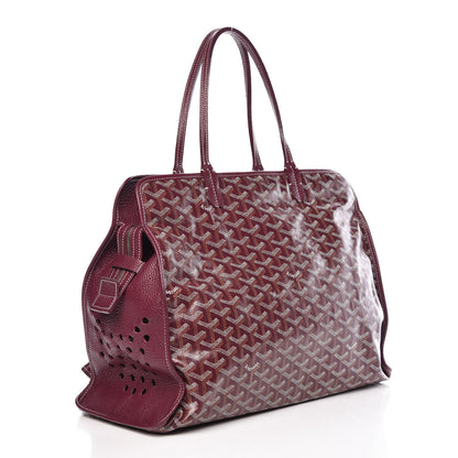 Goyard Goyardine Sac Hardy Pet Carrier PM Burgundy 4 of 12