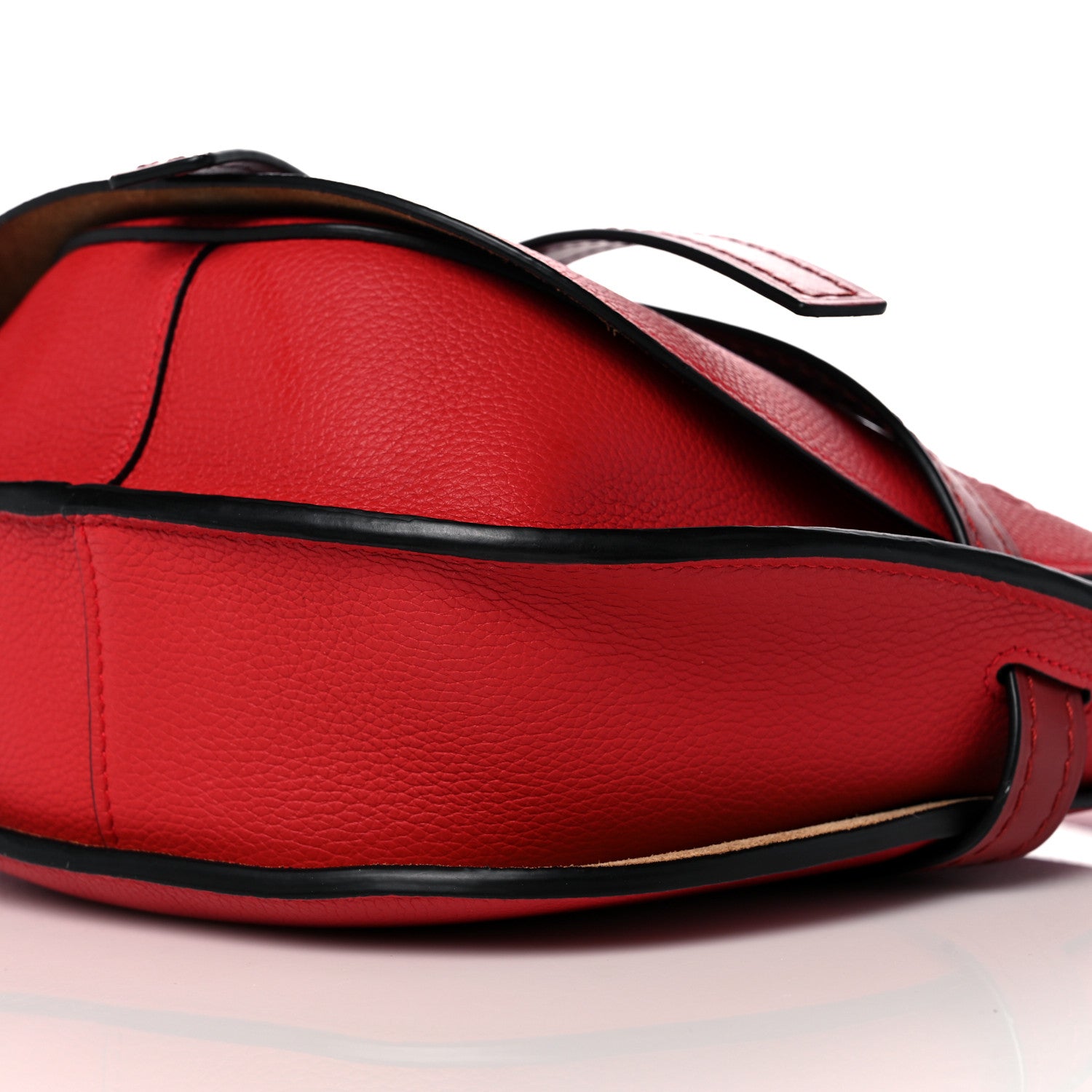 Loewe Grained Calfskin Small Gate Crossbody Bag Scarlet Burnt Red 9 of 12