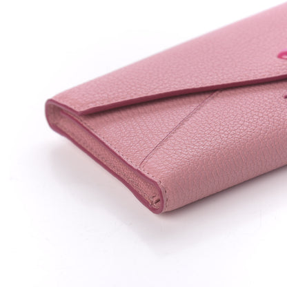 Miu Miu Goatskin Madras Love Forever Envelope Wallet Rosa 6 of 10