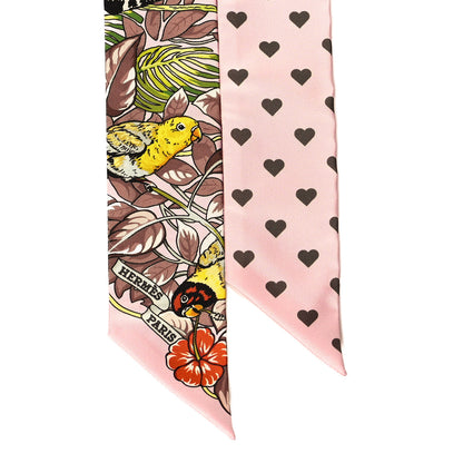 Hermes Silk Jungle Love Love Twilly Rose Pale Etoupe 4 of 4