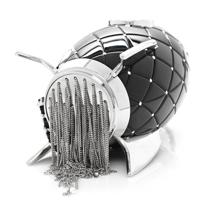 Chanel Plexiglass Crystal Rocket Ship Minaudière Clutch Black 7 of 7