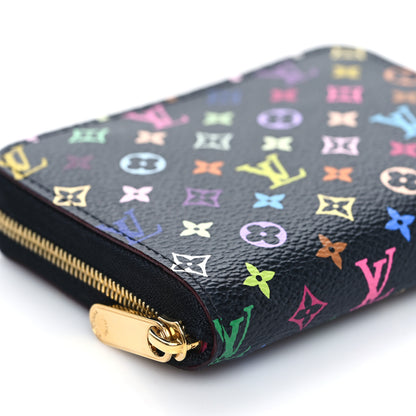 Louis Vuitton Monogram Multicolor Zippy Coin Purse Black Grenade 7 of 8