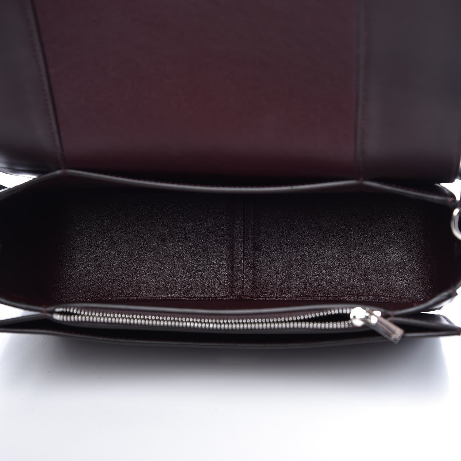 Celine Shiny Smooth Calfskin Medium Frame Shoulder Bag Burgundy Pearl Blue 5 of 8