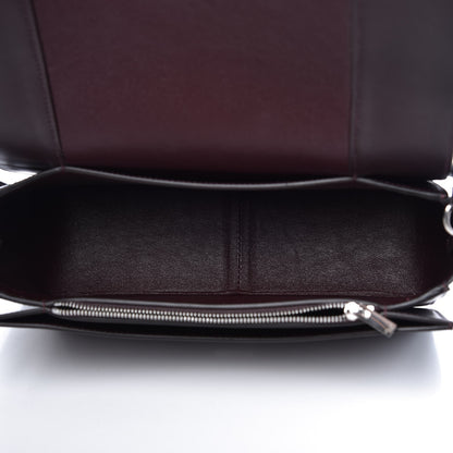 Celine Shiny Smooth Calfskin Medium Frame Shoulder Bag Burgundy Pearl Blue 5 of 8