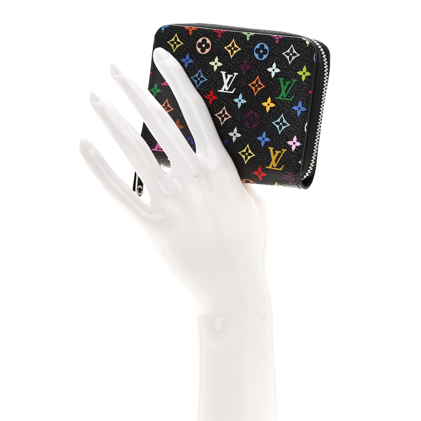 LV x TM Monogram Multicolor Zippy Coin Purse Black