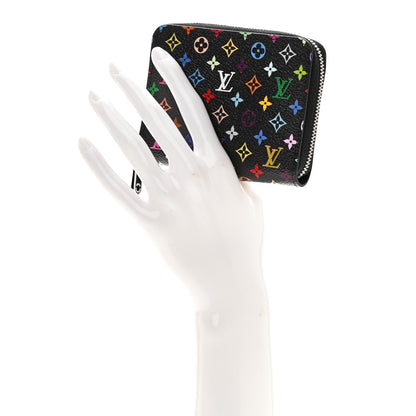 Louis Vuitton LV x TM Monogram Multicolor Zippy Coin Purse Black 2 of 8
