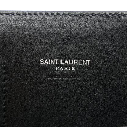 Saint Laurent Calfskin Crocodile Embossed Nano Sac De Jour Black 6 of 11