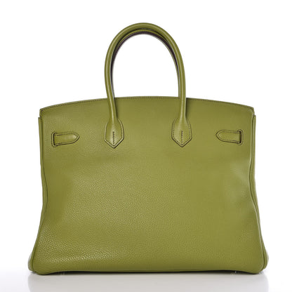 Hermes Togo Birkin 35 Vert Anis 4 of 41