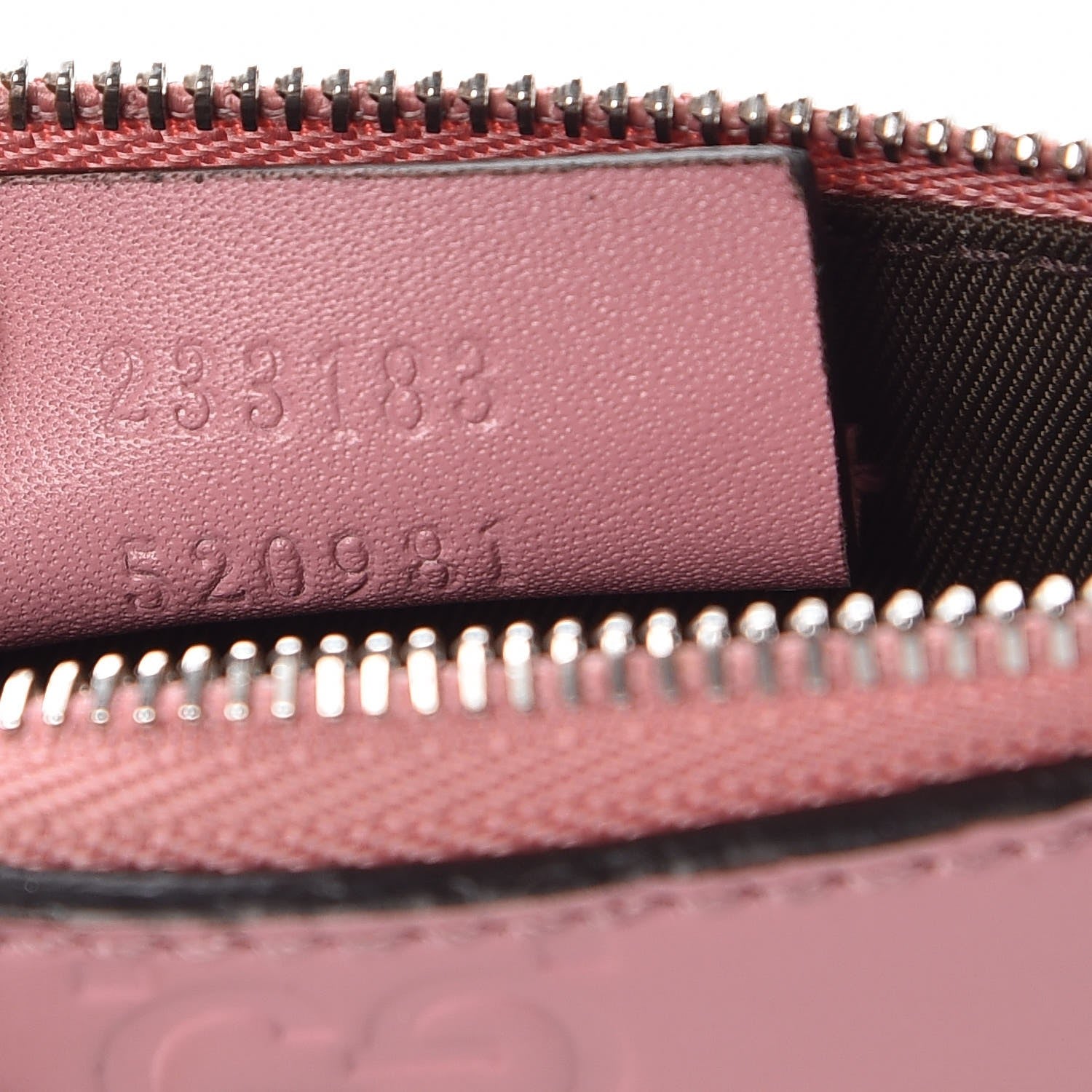 Gucci Guccissima Signature Key Case Carmine Rose 7 of 7