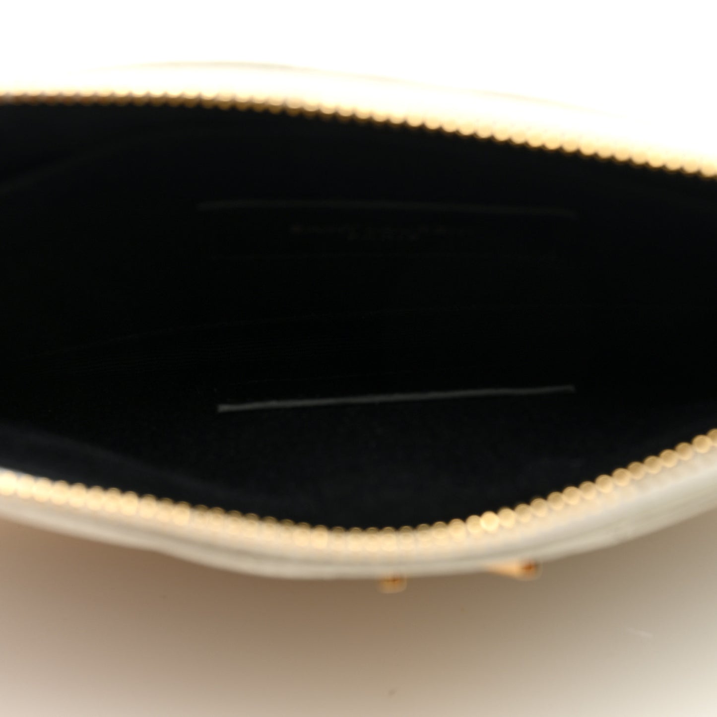 Grain De Poudre Chevron Monogram Bill Pouch Crema Soft