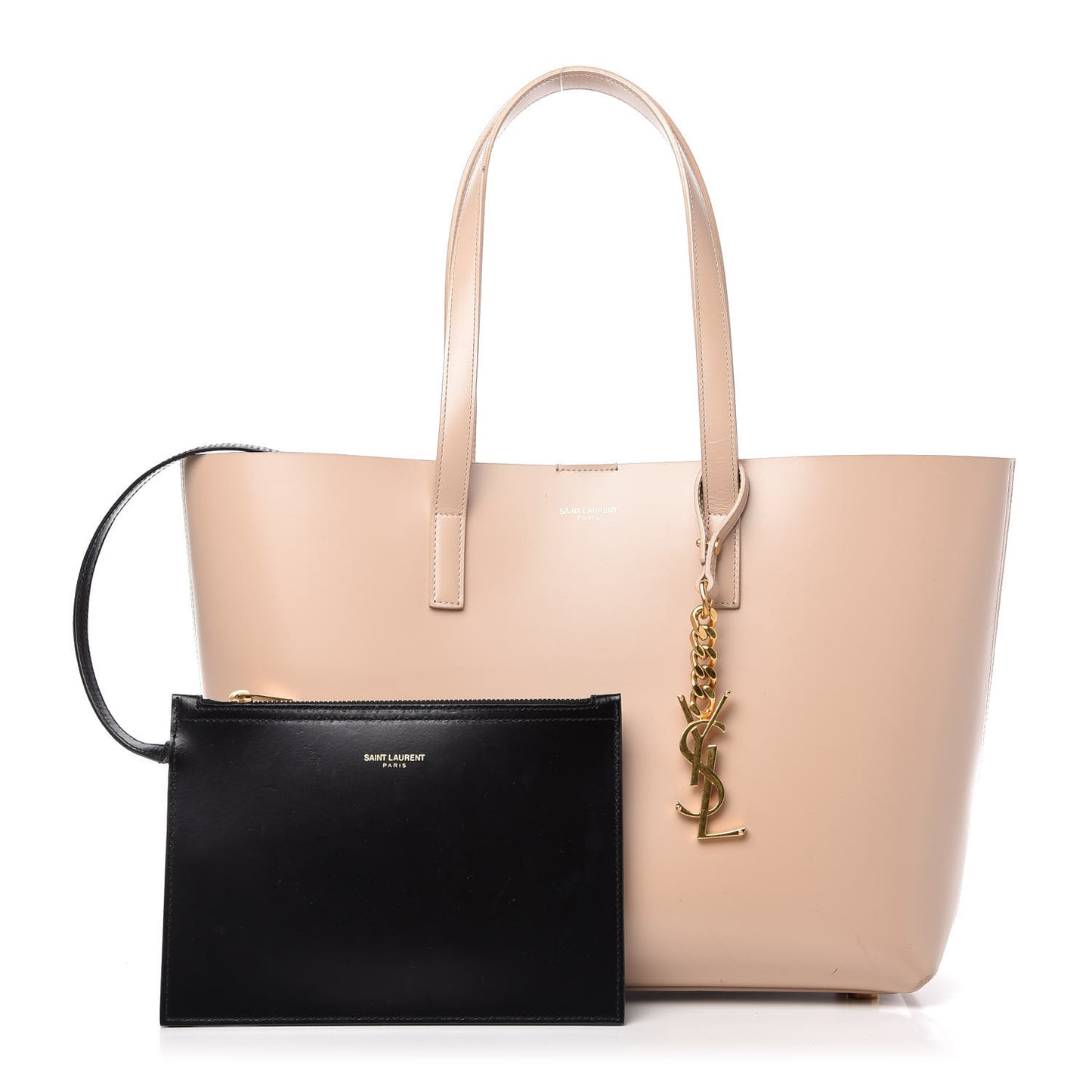 Calfskin Classic Monogram Double Face Tote Nude Powder