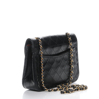 Chanel Lambskin Quilted Small Single Flap Black 3 of 9