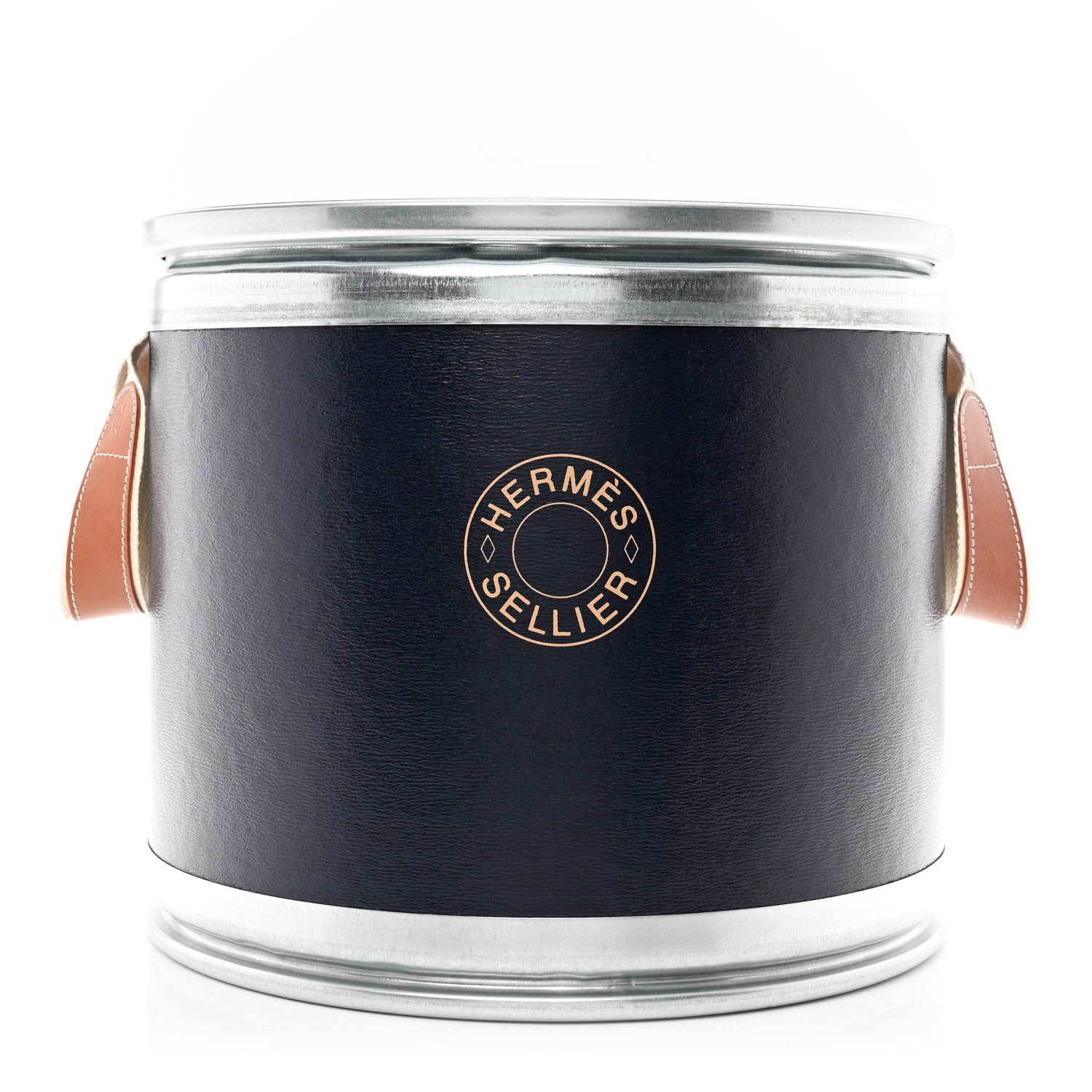 Hermes Cardboard Metal Sellier Smallbox Storage Box Navy 1 of 8