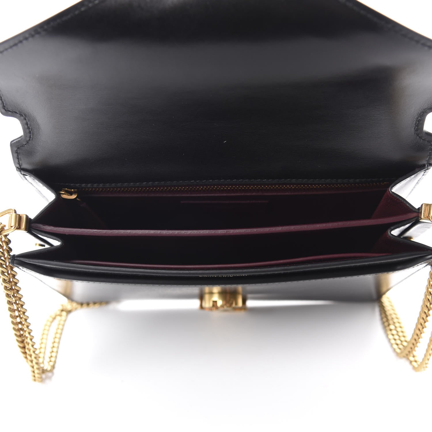 Saint Laurent Smooth Calfskin Monogram Cassandra Clasp Bag Black 5 of 10