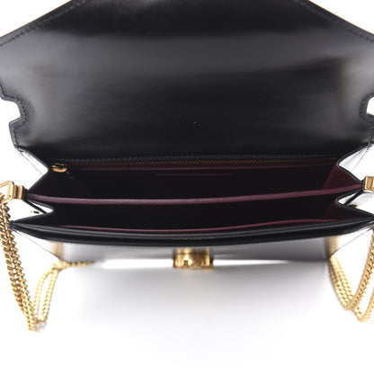 Saint Laurent Smooth Calfskin Monogram Cassandra Clasp Bag Black 5 of 10