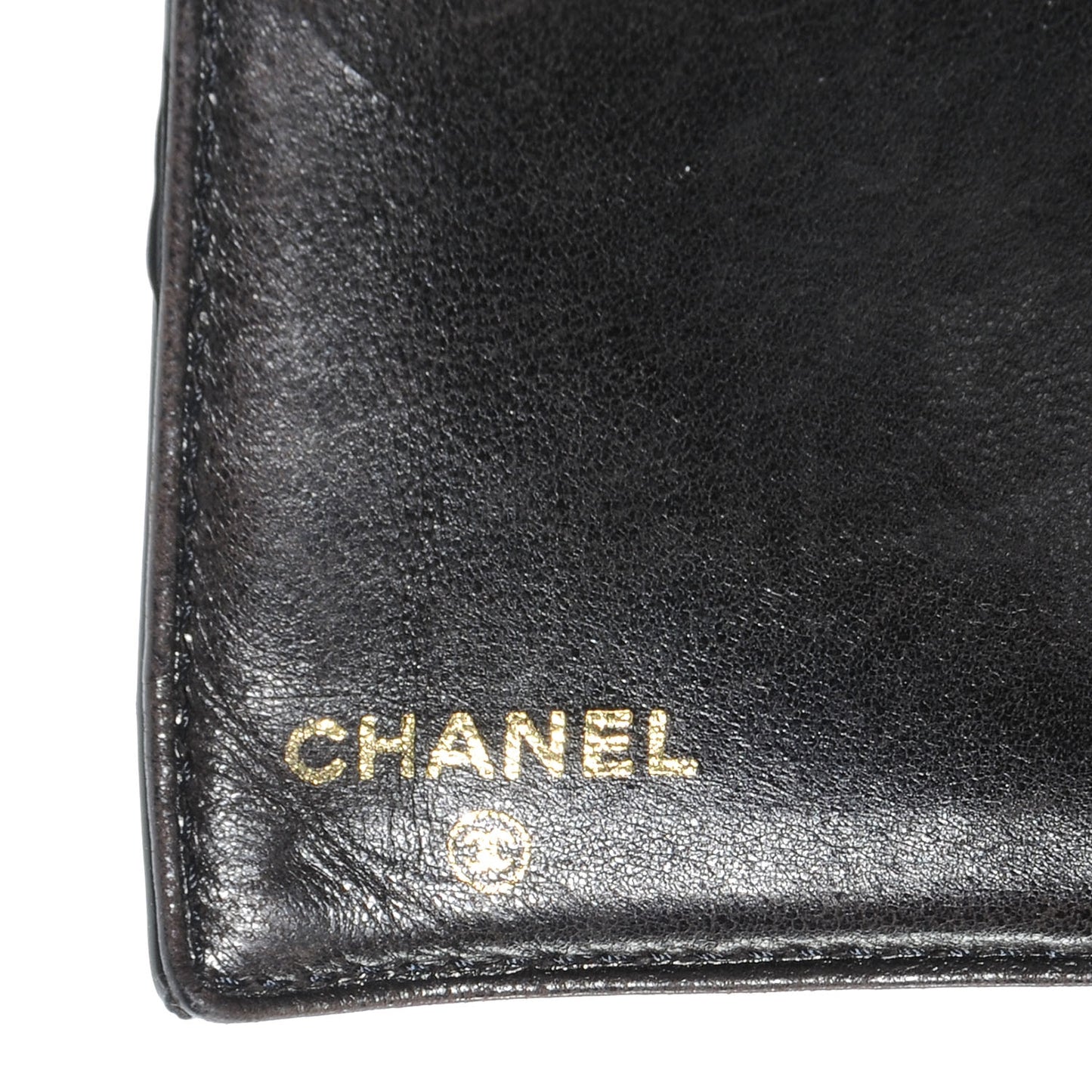 Patent CC French Wallet Black