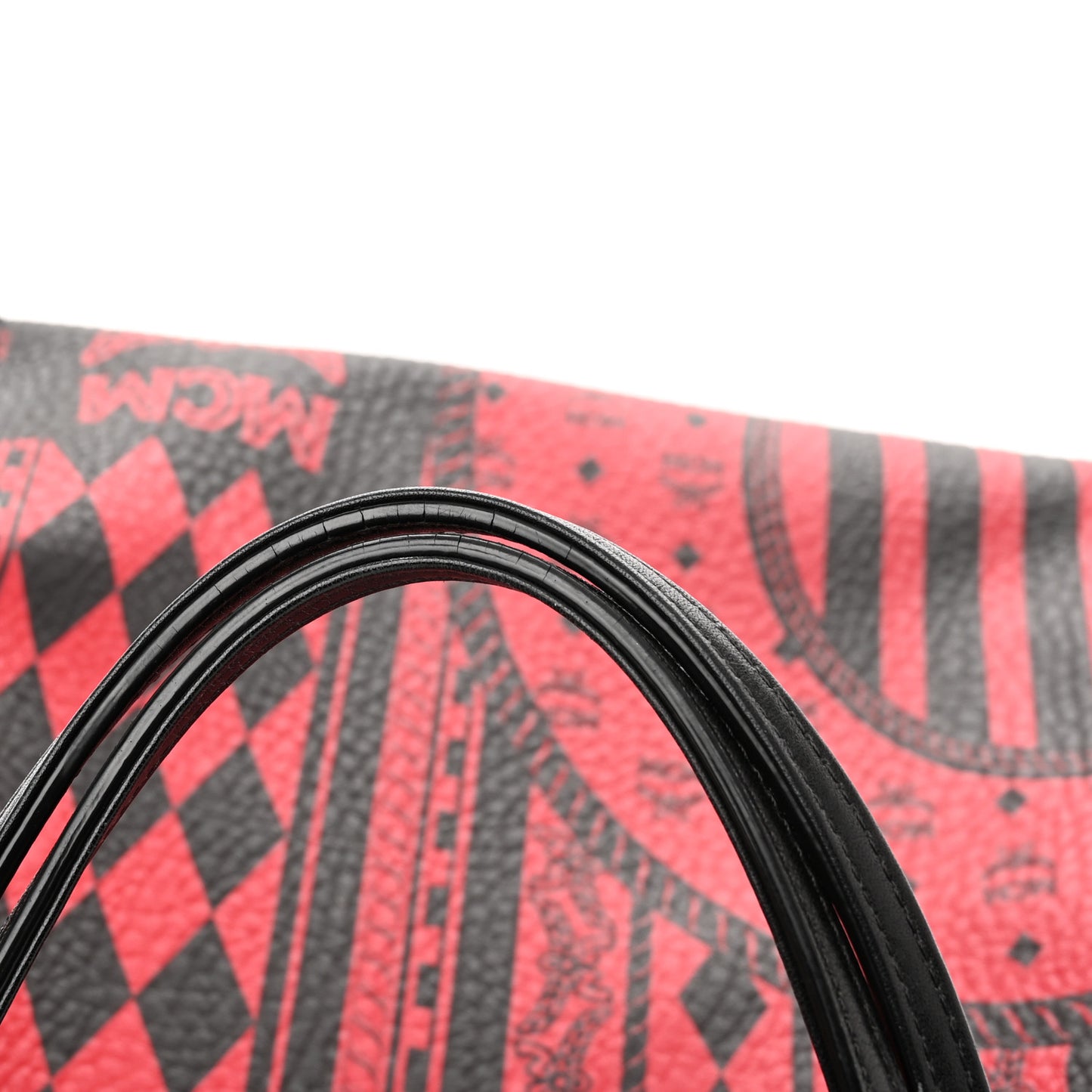 Visetos Baroque Print Kira North South Shopper Tote Red