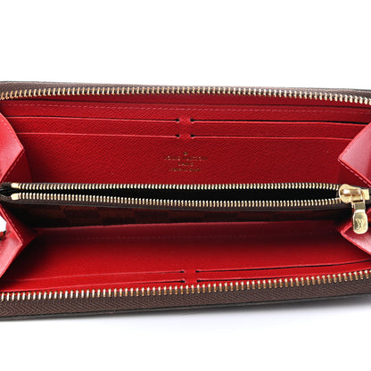 Louis Vuitton Damier Ebene Clemence Wallet Cherry 5 of 8