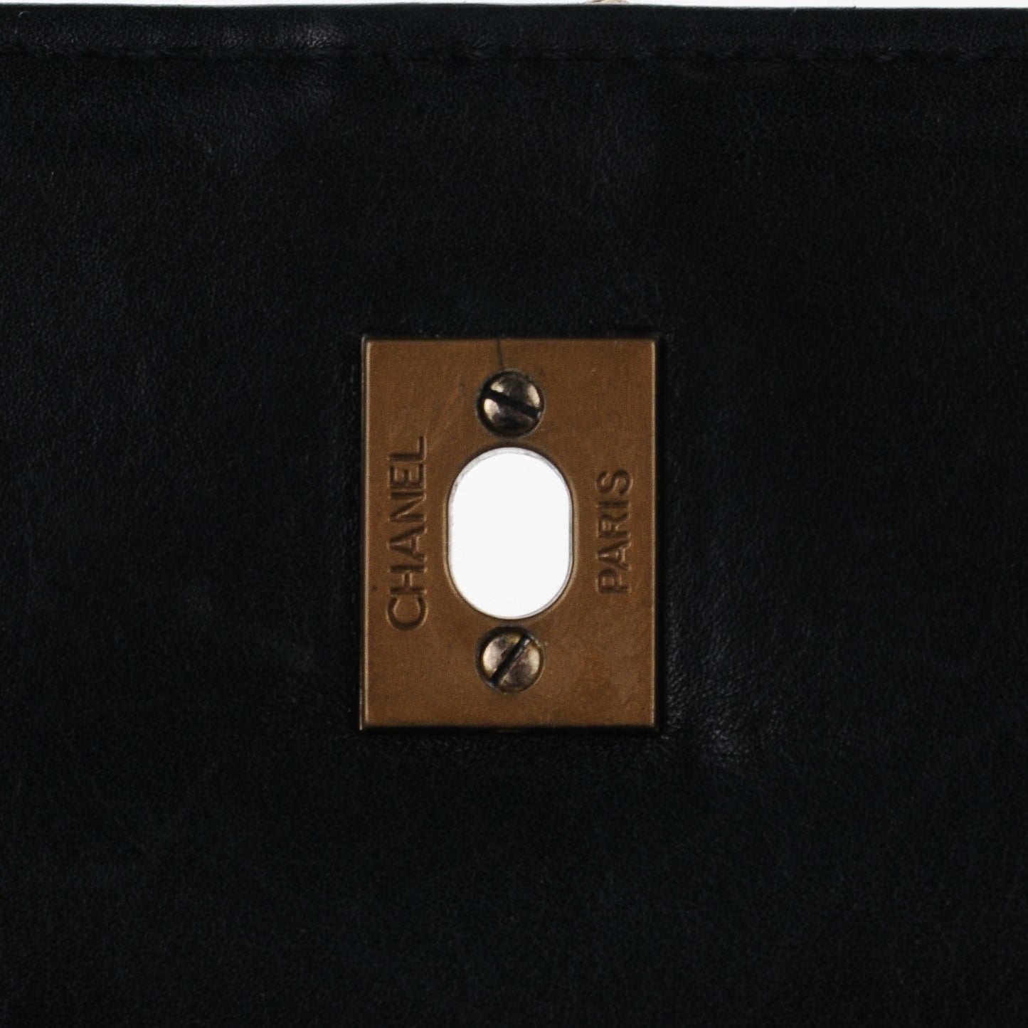 Calfskin Wild Stitch Jumbo Flap Black