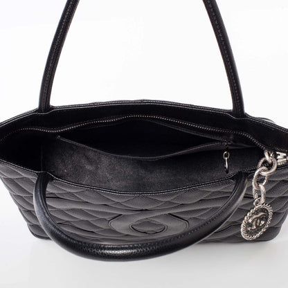 Chanel Caviar Medallion Tote Black 9 of 10